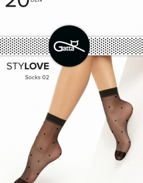 Къси дамски чорапи в черен цвят STYLOVE 02 20 DEN, Gatta, Къси чорапи - Complex.bg