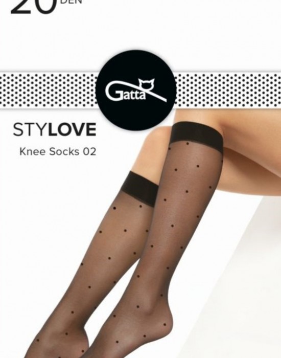 Дамски чорапи в черен цвят STYLOVE 02 20 DEN, Gatta, Къси чорапи - Complex.bg