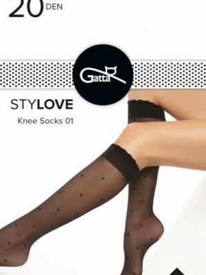 Дамски чорапи в черен цвят STYLOVE 01 20 DEN
