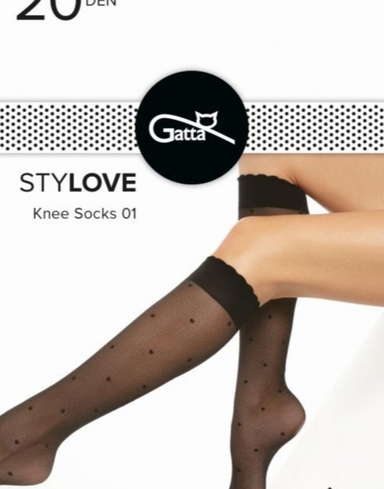 Дамски чорапи в черен цвят STYLOVE 01 20 DEN, Gatta, Къси чорапи - Complex.bg