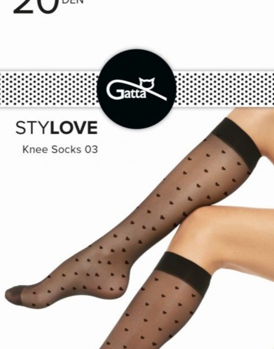 Дамски чорапи в черен цвят STYLOVE 03 20 DEN, Gatta, Къси чорапи - Complex.bg
