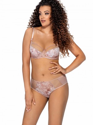 Бикини с тюл в розов цвят AV 1981