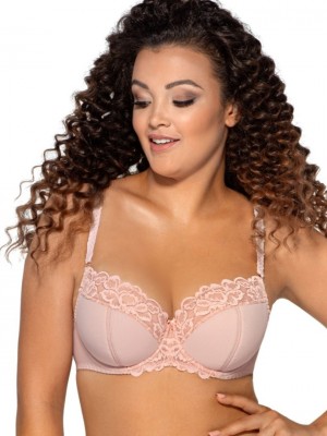 Сутиен с полуподплатени чашки в цвят пудра AV 1992