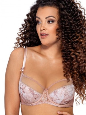 Сутиен с полуподплатени чашки в розов цвят AV 1981