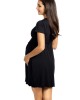 Нощница за бременни и кърмачки в черен цвят 3012, Lupoline, Бременни - Complex.bg