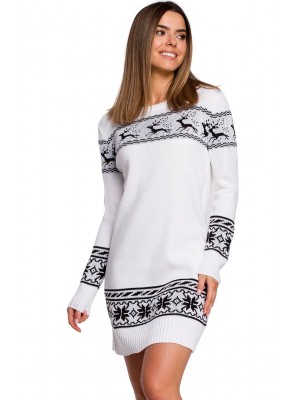 Коледна рокля в бяло MOE MXS02 