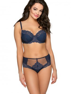 Бикини с тюл в тъмносин цвят 1992