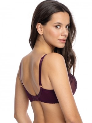 Сутиен с меки чашки в лилав цвят HESTIA 1143