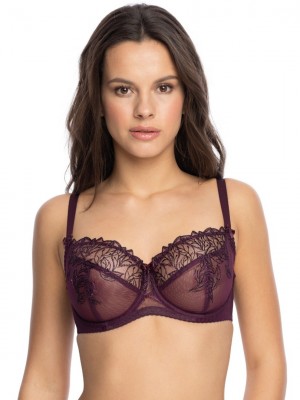 Сутиен с меки чашки в лилав цвят HESTIA 1143