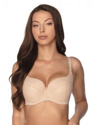 Сутиен с подплатени чашки в бежов цвят MICAELA 2 758