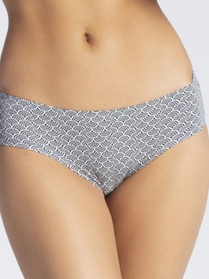 Класически бикини в черен и бял цвят 01