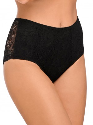 Бикини с висока талия в черен цвят BBL2009