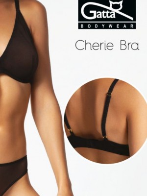 Сутиен с меки чашки в черен цвят CHERIE