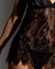 Секси дантелена нощница с прашки в черен цвят BETTY, Gatta Bodywear, Нощници - Complex.bg