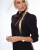 Елегантна дамска риза с 3/4 ръкави в черен цвят MP26003, FASARDI, Ризи - Complex.bg