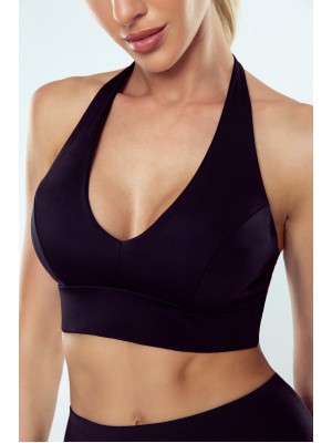 Спортен дамски топ в черен цвят ALEXIA