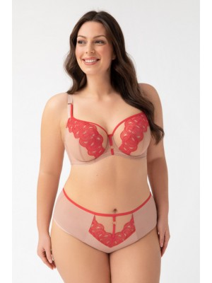 Бразилиани  с висока талия в бежов цвят K763 CARLA 