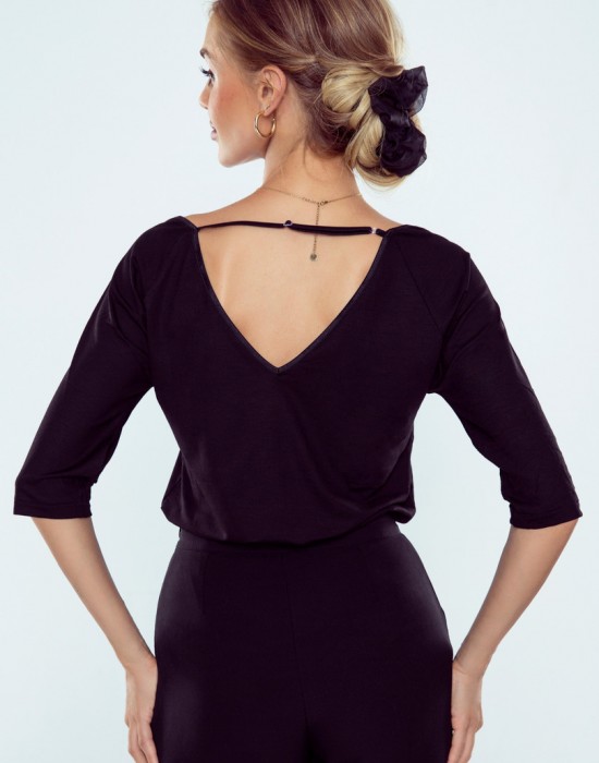 Дамска блуза с 3/4 ръкави в черен цвят ORNELLA, Eldar, Блузи / Топове - Complex.bg