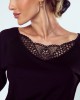 Дамска блуза с 3/4 ръкави в черен цвят ORNELLA, Eldar, Блузи / Топове - Complex.bg