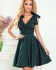 Елегантна рокля в зелен цвят 393-1, Numoco, Къси рокли - Complex.bg