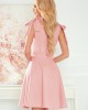 Елегантна рокля в розов цвят 393-2, Numoco, Къси рокли - Complex.bg