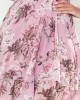 Ефирна рокля с дълги ръкави в светлорозов цвят 410-1, Numoco, Къси рокли - Complex.bg