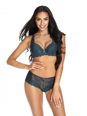 Сутиен с полуподплатени чашки в петролено син цвят CARMELA M-053/22