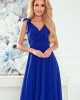 Елегантна дълга рокля в син цвят 405-2, Numoco, Дълги рокли - Complex.bg