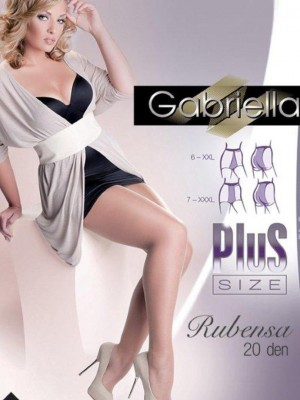 Макси чорапогащи в бежов цвят RUBENSA-7 20 DEN