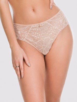 Бикини с дантела в бежов цвят JULIA 19167  Бикини с дантела в бежов цвят JULIA 19167