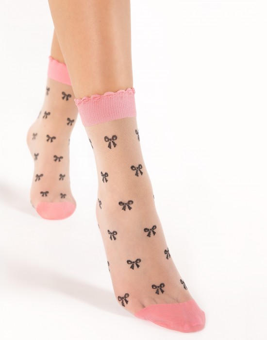 Къси дамски чорапи в розов цвят Hey Baby 15 Den, Fiore, Къси чорапи - Complex.bg