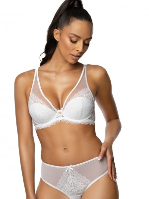 Бикини с тюл в бял цвят ESTELLE F-0198/5  Бикини с тюл в бял цвят ESTELLE F-0198/5