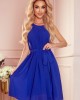 Ефирна рокля в син цвят 350-9, Numoco, Миди рокли - Complex.bg