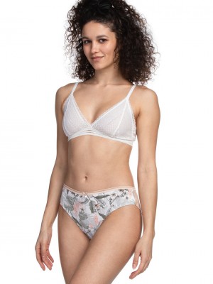 2 броя дамски бикини в бежов цвят L-1460BI - 2XL 2 броя дамски бикини в бежов цвят L-1460BI - 2XL