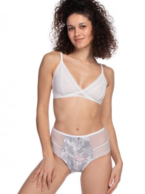 2 броя дамски бикини с висока талия L-1458MD 2 броя дамски бикини с висока талия L-1458MD