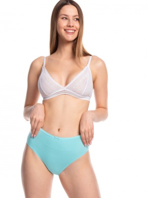 3 броя памучни дамски бикини в син цвят L-127BIB-15 3 броя памучни дамски бикини в син цвят L-127BIB-15