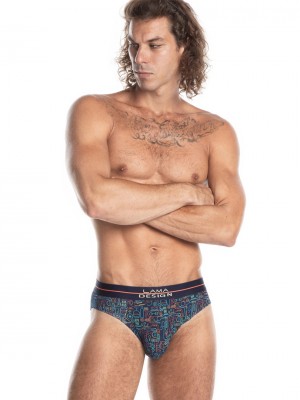 2 броя мъжки слипове в цветен десен M-993SD