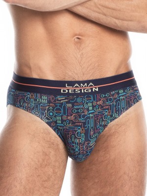 2 броя мъжки слипове в цветен десен M-993SD