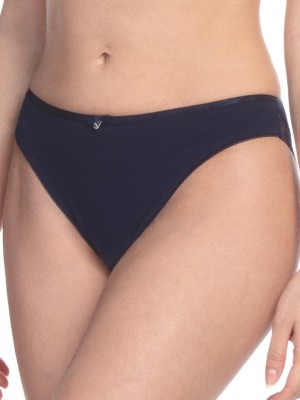 2 броя памучни дамски бикини в тъмносин цвят L-1482MB 2 броя памучни дамски бикини в тъмносин цвят L-1482MB