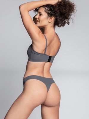 Безшевни дамски прашки в сив цвят L-POL5020ST-03 Безшевни дамски прашки в сив цвят L-POL5020ST-03