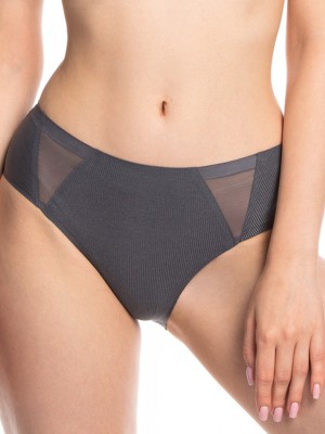 Безшевни дамски бикини в сив цвят L-POL5022BI-03 - 2XL  Безшевни дамски бикини в сив цвят L-POL5022BI-03 - 2XL