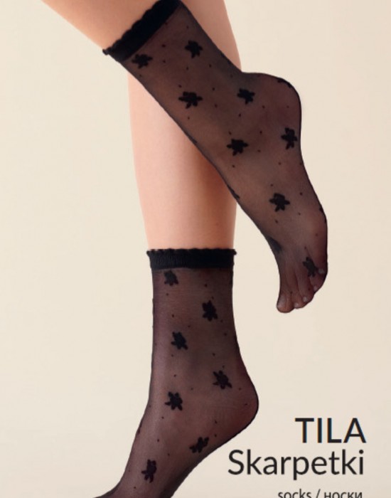 Къси дамски чорапи в черен цвят TILA, Gabriella, Къси чорапи - Complex.bg