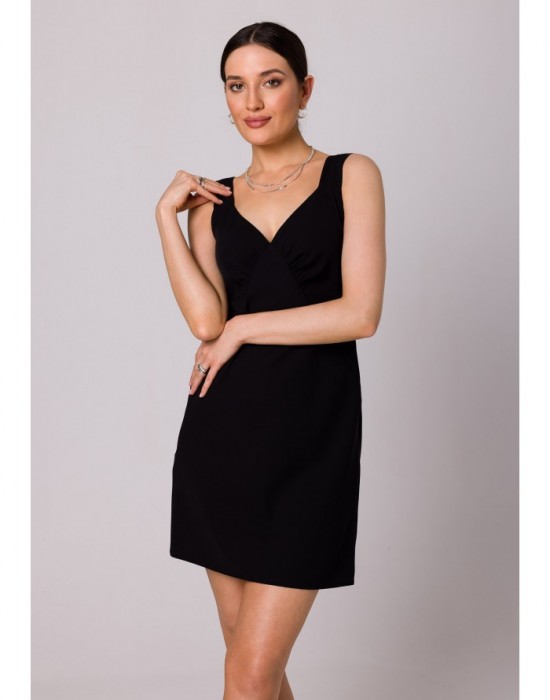 Къса рокля в черен цвят K159, makover, Къси рокли - Complex.bg