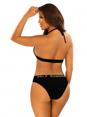 Черен бански от две части MIAMI  Черен бански от две части MIAMI