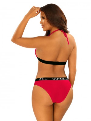 Червен бански от две части MIAMI