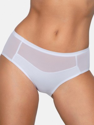 Памучни бикини в бял цвят BBL178  Памучни бикини в бял цвят BBL178