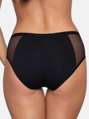 Памучни бикини в черен цвят BBL178  Памучни бикини в черен цвят BBL178