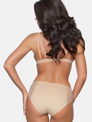 Памучни бикини в бежов цвят BBL178  Памучни бикини в бежов цвят BBL178