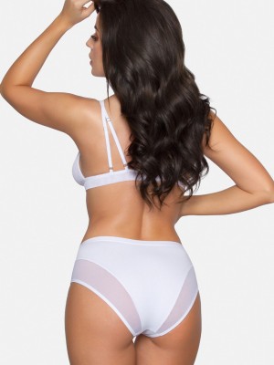 Памучни бикини в бял цвят BBL179  Памучни бикини в бял цвят BBL179