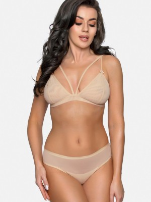 Дамски прашки в бежов цвят BBL180 Дамски прашки в бежов цвят BBL180